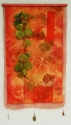 silk, fiber art, wall hanging, - Botanical Fiber Art