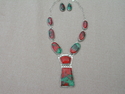 Sonora sunrise, chyrsocolla, sterling silver,Necklace,semi-precious gems,hand crafted,one of a kind, southwest jewelry,James Pace, - Necklaces Jewelry