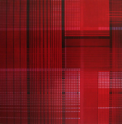 Painting-Oil-Intarsia-Red