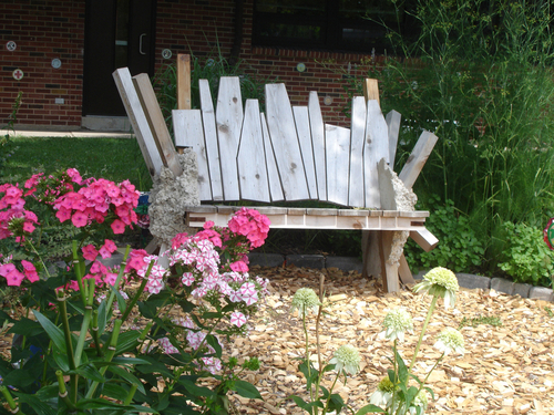 Decorative-Garden Bench (view)