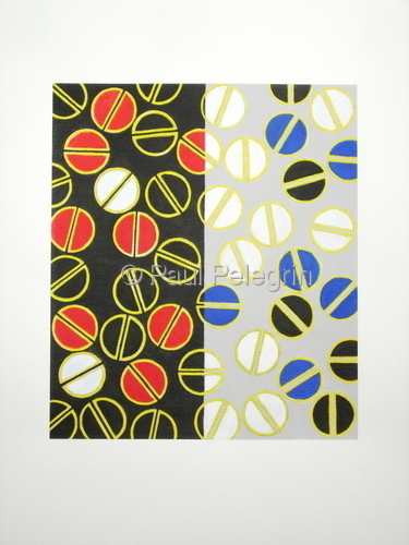 Mixed Media-Non-representational-Untitled - #3