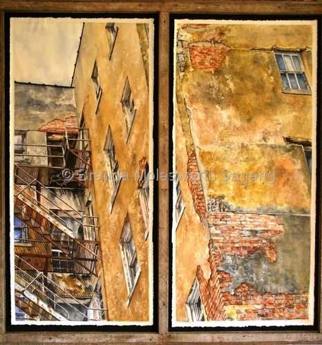 Painting-Watercolor-A Narrow Escape