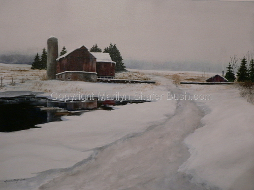 Painting-Acrylic-Snow Day