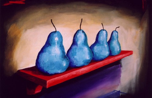 Painting-Blue Pears