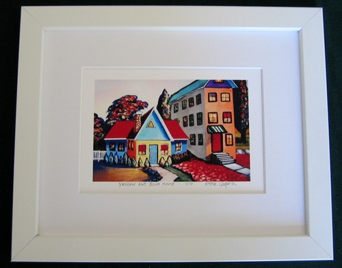 Print Making-Limited Edition-Yellow and Blue House