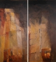 Mixed Media--On Paper-Non-representationalLa Luce di Siena