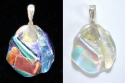 Jewelry--Glass-Lockets & PendantsDichroic glass pendant