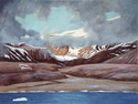 Painting--Pastels-LandscapeGreenland Mountain II