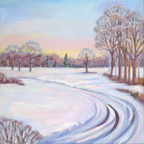 Painting-Landscape-Winter Afternoon