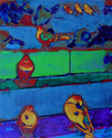 Digital Art-Orange Turkish birds