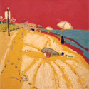 Painting--Oil-AbstractHelene at the beach