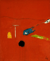 Painting--Oil-AbstractRed night