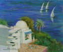 Painting--Pastels-LandscapeSunny Day on the Nile