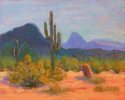 Painting--Pastels-BotanicalDesert Morning # 1