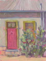 Pat Bardes, oil, southwest, doorway - Genre Painting