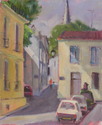 Painting--Oil-GenreAvignon neighborhood