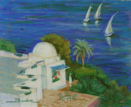 Painting-Landscape-Sunny Day on the Nile