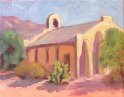 Painting-Landscape-Adobe Chapel #`1