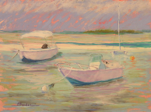 Painting-Seascape-Harbour Island Boats
