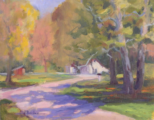 Painting-Landscape-Fall in the Country