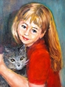 Girl with Cat