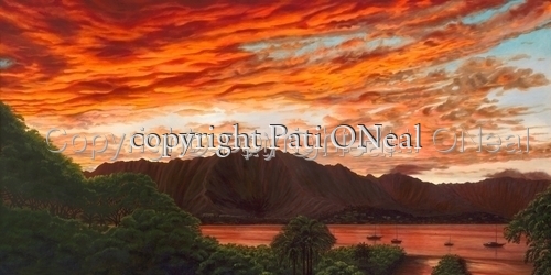 Fiery%20Kaneohe%20Bay%20Sunset%20-%20Matted%20mini-prints (thumbnail)
