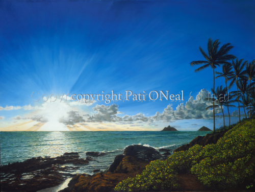 Lanikai%20Awakens%20-%20Matted%20Mini-Print (large view)