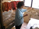 Fiber Art--Wall HangingMaking a skein.