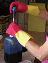 Fiber Art-Measuring for a lighter hue.