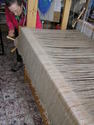 Fiber Art--Wall HangingWinding warp onto warp beam