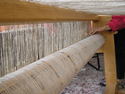 Fiber Art--Wall HangingPlacing warp sticks