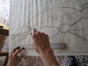Fiber Art--Wall HangingThe grid