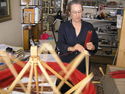 Fiber Art--Wall HangingWinding shuttles