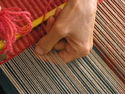 Fiber Art--Wall HangingClose up of twining.