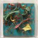Fiber Art--Sculpture-AbstractSilent Voices. On the Mountain. / Voces Silenciosas. Sobre el Cerro. No. 13
