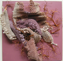 Fiber Art--Sculpture-AbstractSilent Voices. On the Mountain. / Voces Silenciosas. Sobre el Cerro. No. 2