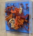 Fiber Art--Sculpture-AbstractSilent Voices. On the Mountain. No. 9 / Voces Silenciosas. Sobre el Cerro. No. 9