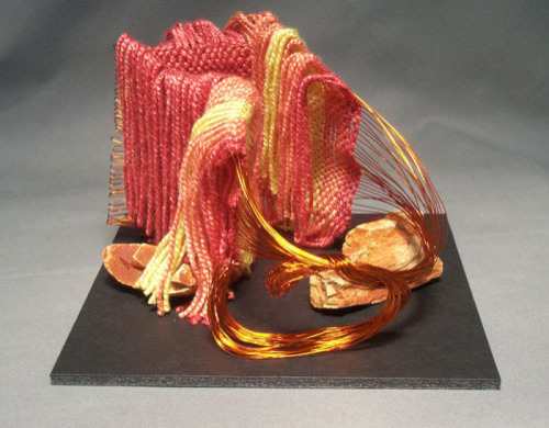 Fiber Art-Abstract-The Mountain - The Universe #2