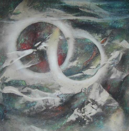 Mixed Media-Sun and Moon
