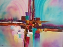 Painting--Acrylic-CityscapeCross Town
