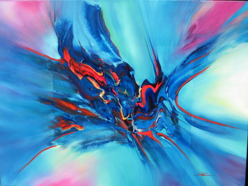 Painting-Blue Steppin'