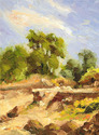 Painting--Oil-Plein AirEaton Canyon #3