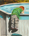 Painting--Oil-ImpressionismCheckin' the Water