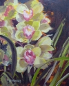 Painting--Oil-FloralSpring Orchids