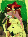 Female Nude with Rocket