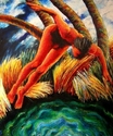 Painting--Oil-FigurativeSwimmer #28