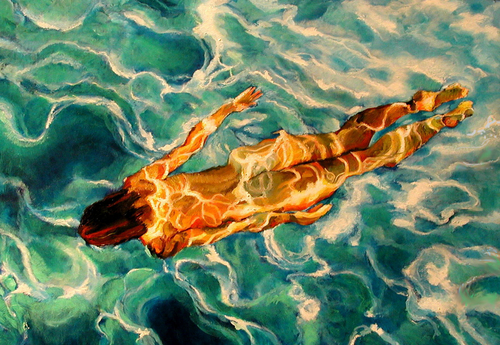 Painting-Oil-Swimmer #20