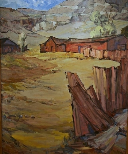Painting-Oil-The Snow Fence
