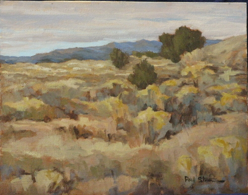 Painting-Approaching Santa Fe