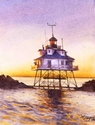 Painting--Watercolor-LandscapeThomas Point Light